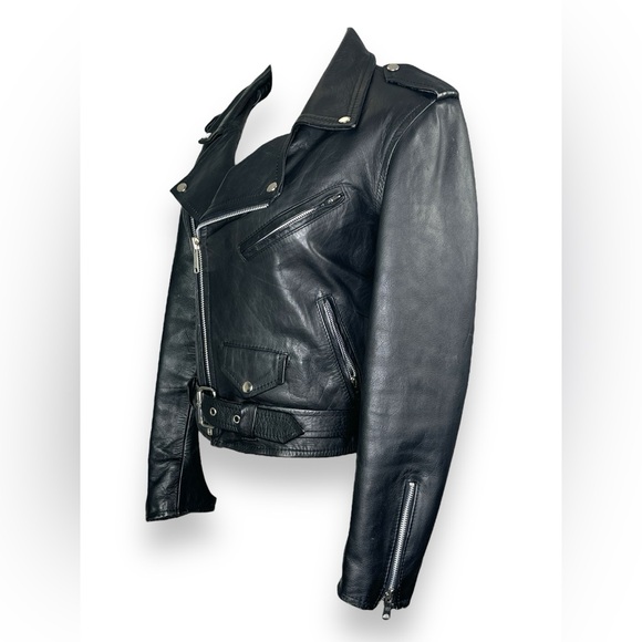 Vintage Unisex Leather Perfecto Jacket - Picture 2 of 4